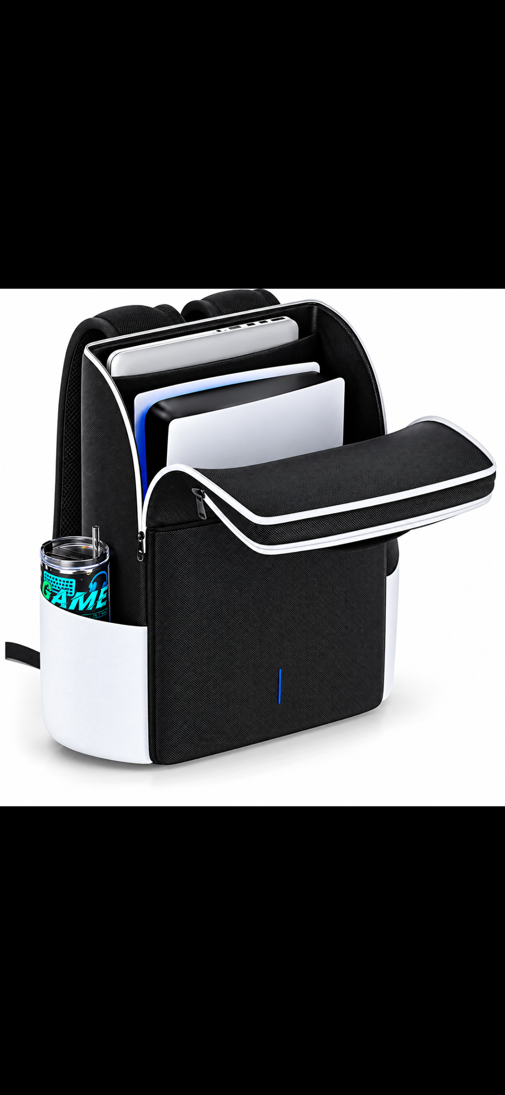 Sac à dos pour console PS5 / PS5 Slim / PS5 Pro – Sac de transport avec protection complète et grande capacité pour 2 manettes