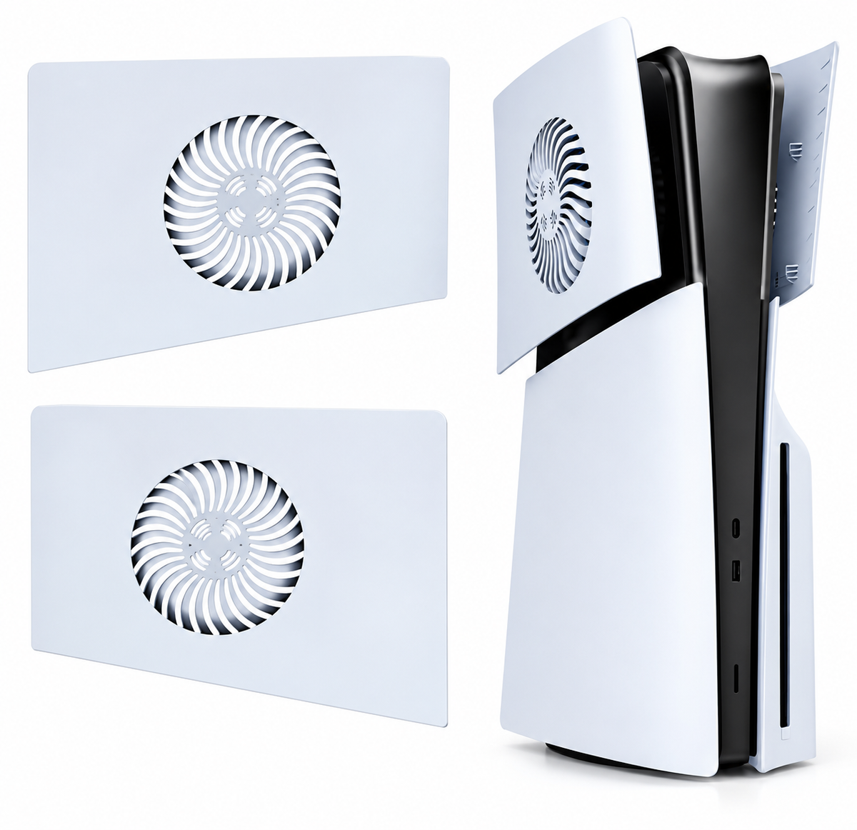 Capa Superior para PS5 Slim, Painel de Substituição Superior, com Furos para Dissipação de Calor